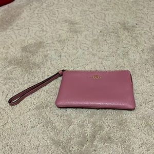 pink coach wallet